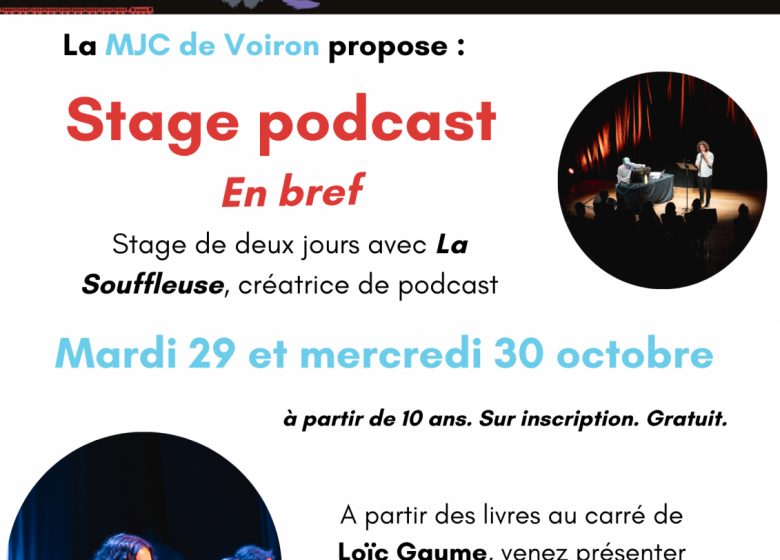 Stage de podcast – en Bref