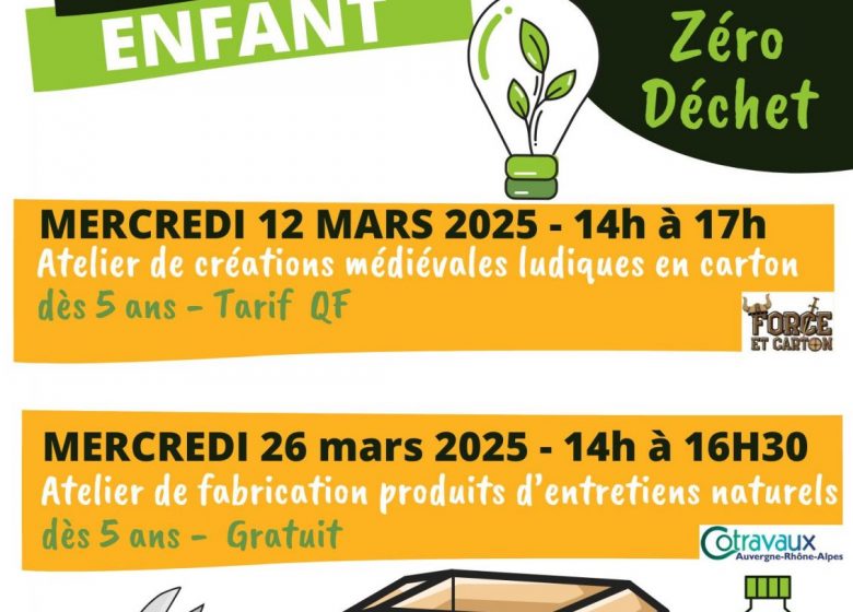 Atelier parent-enfant : fabriquons nos produits d’entretien