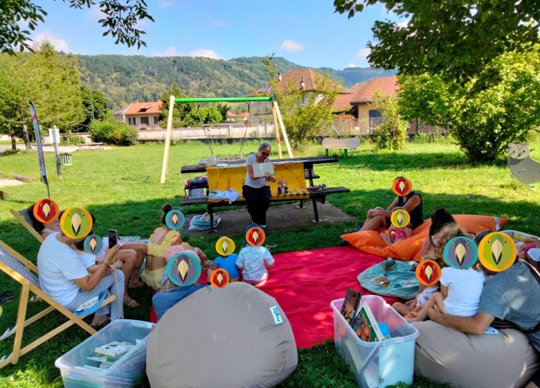 Rudy et la petite bibliothèque en vadrouille