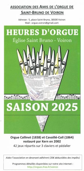 Heures d’Orgue à l’église Saint-Bruno
