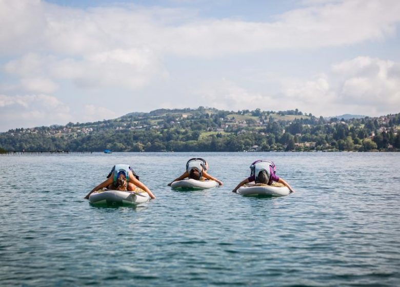Yoga sur Paddle au lac de Paladru