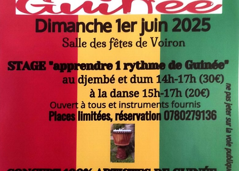 Stage de danse sur un rythme guinéen