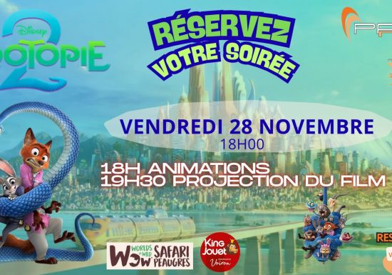 Projection du film : Zootopie 2