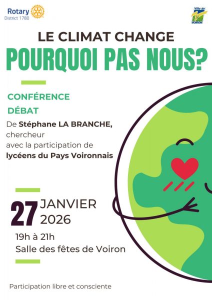 Conférence-débat : Le climat change, pourquoi pas nous ?