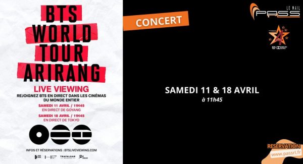 Diffusion exceptionnelle en direct du concert : BTS World Tour Arirang