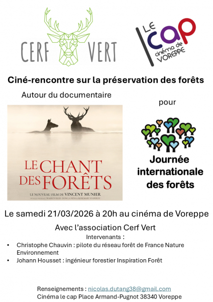 Ciné-rencontre sur la préservation des forêts