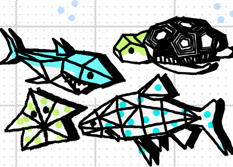 Atelier Paper Toy : personnages et créatures aquatiques