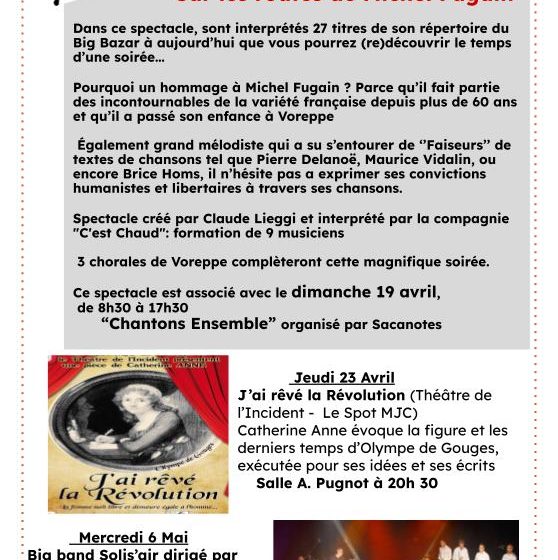 Balade musicale sur les routes de Michel Fugain