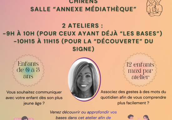 Atelier : Signes associés à la parole, avec bébé