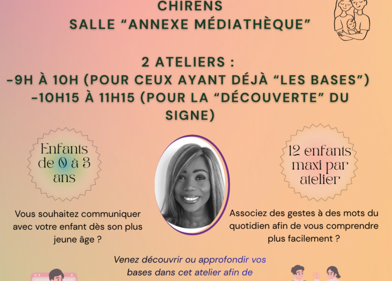 Atelier : Signes associés à la parole, avec bébé