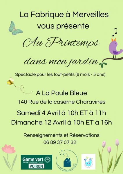 Spectacle pour les tout-petits : Au printemps, dans mon jardin