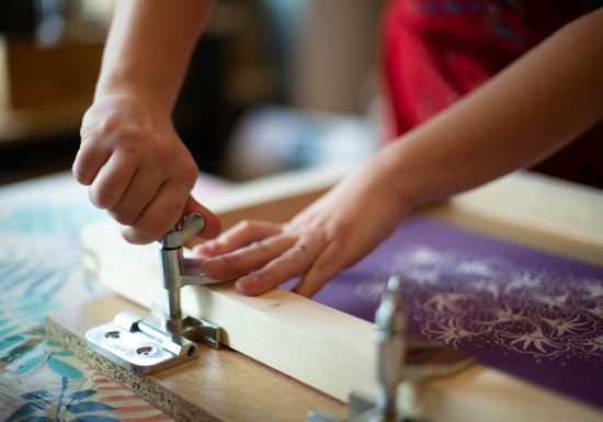 Sérigraphie sur serviettes de bain