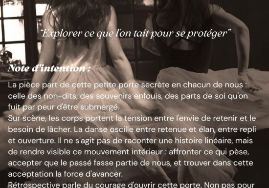 Spectacle de danse contemporaine