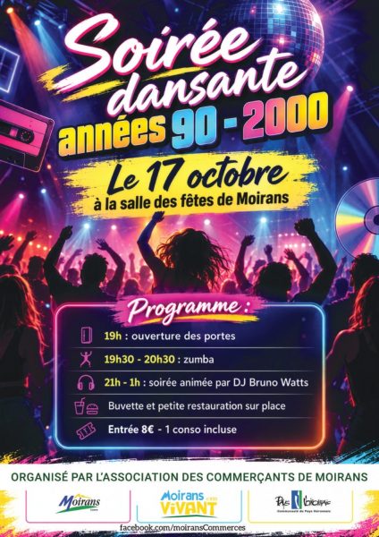 Soirée dansante : Années 90/2000