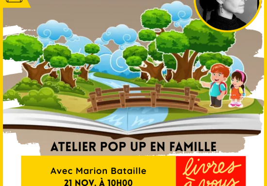 Atelier : « Pop-up en famille » avec Marion Bataille