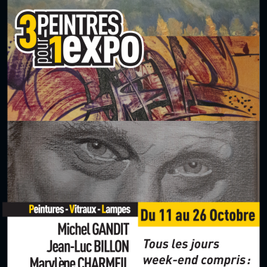 Exposition : 3 peintres pour 1 expo