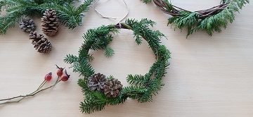 Atelier : couronne végétale