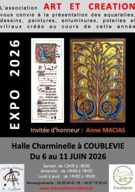 Exposition : Peinture, vitrail, céramique, enluminure
